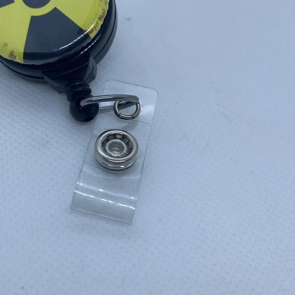 Retractable Badge Holder‎ With Clip Radioactive Symbol Radiology X-Ray